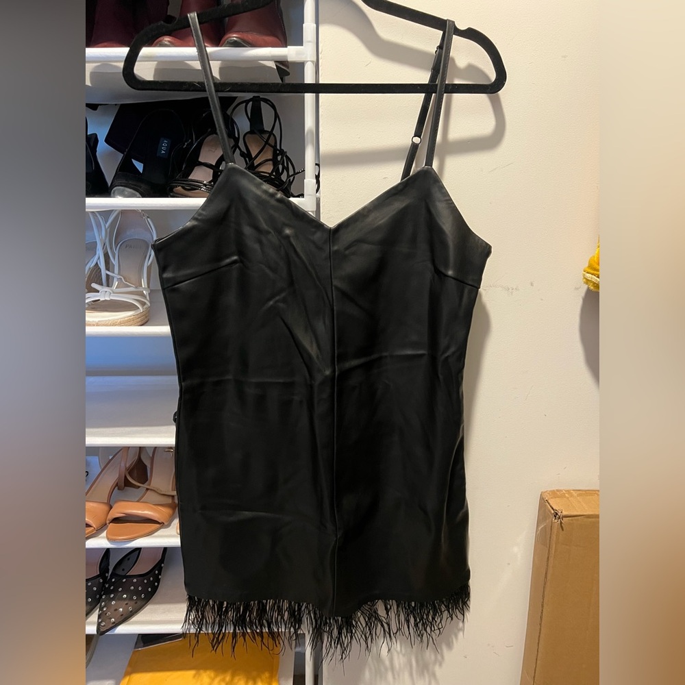 Aqua Black Elegant Dress